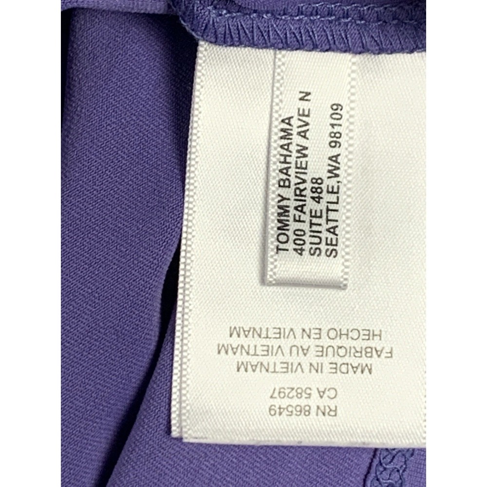 Tommy Bahama IslandZone Golf Tank Top Womens XS Purple 1/4 Zip Sleeveless - Picture 12 of 14